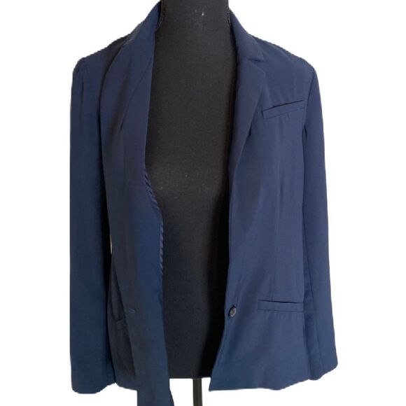 #510 ELIZABETH and JAMES Super Soft Navy Blazer - Picture 4 of 14